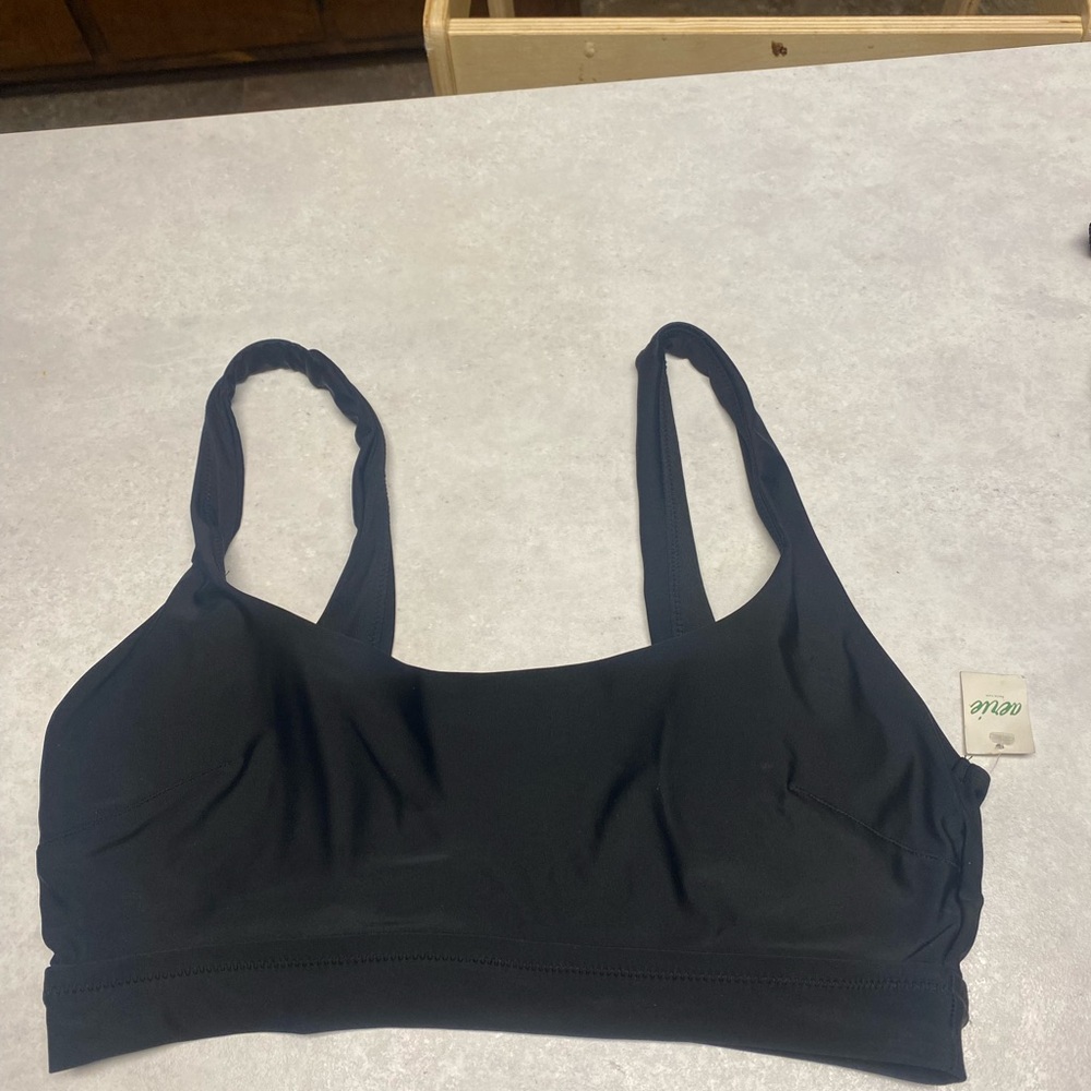 Aerie Swim Black Bikini Top Size Large
